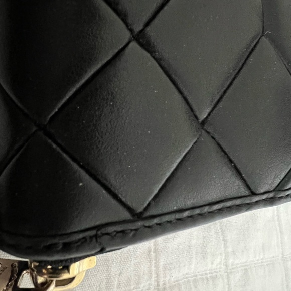 Coach Black Leather Accordion Zip Wallet - Picture 3 of 4